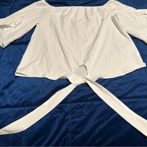 Elegant Off-Shoulder White Top